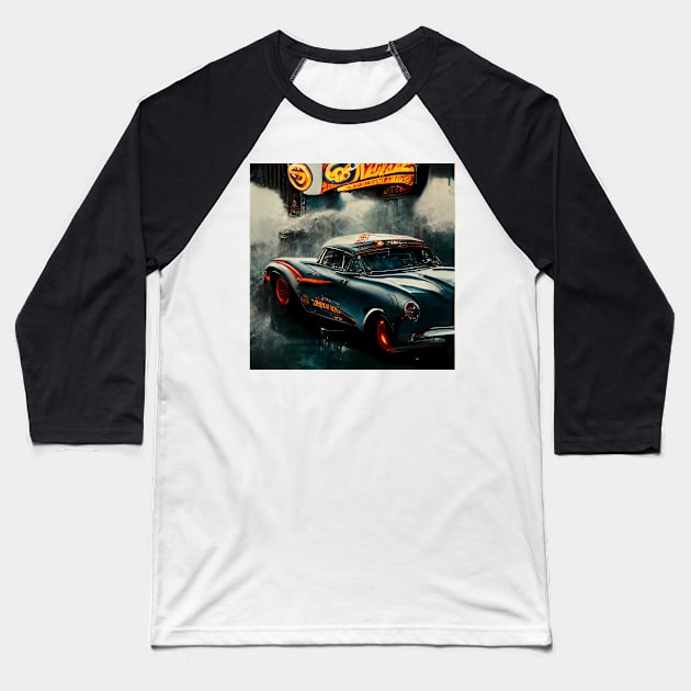 1970 beautiful classic car Baseball T-Shirt by ai1art